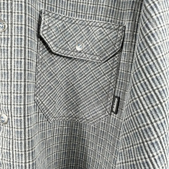 Billabong Shacket Jacket Shirt, Large, plaid Streetwear Grunge Layer Warm Comfy - Picture 5 of 10